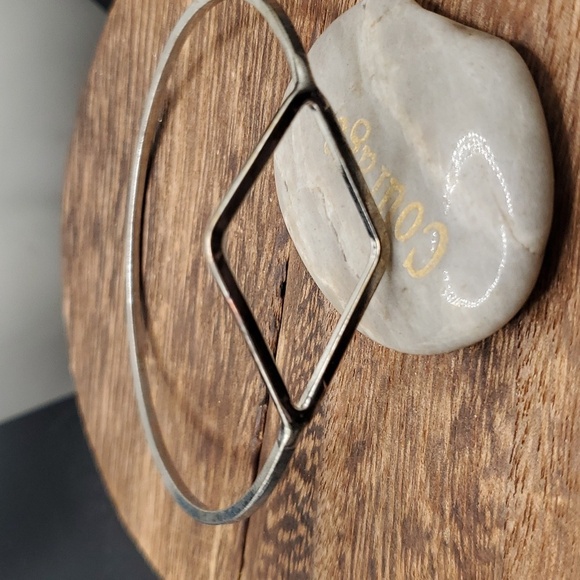 B2912 diamond shape brutalist bracelet trendy - Picture 1 of 2